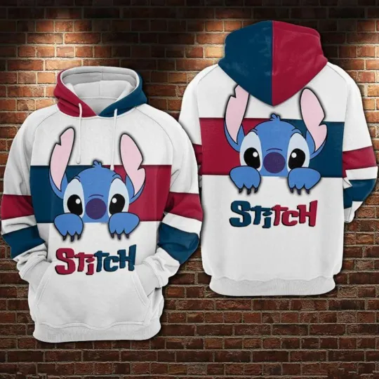 Disney Stitch 3D Printing Hoodie