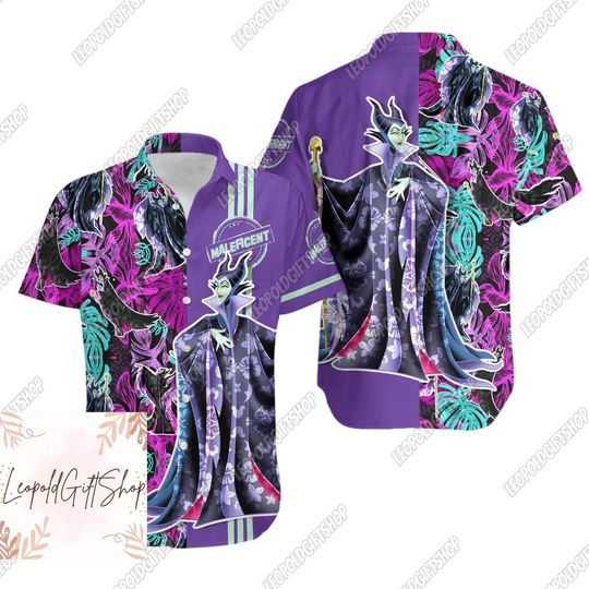 Maleficent Villans Shirt, Maleficent Hawaiian Shirt, Villain Shirt, Disney Summer