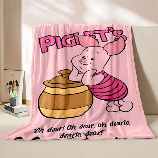 Disney Winnie The Pooh Piglet Print Blanket  Blanket