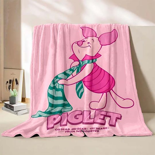 Disney Winnie The Pooh Piglet Print Blanket  Blanket
