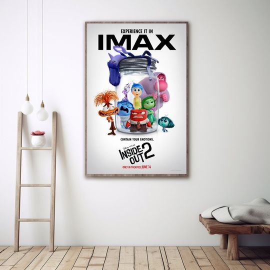 Inside Out 2 Movie Poster, Disney Inside Out 2 Poster, Home Decor