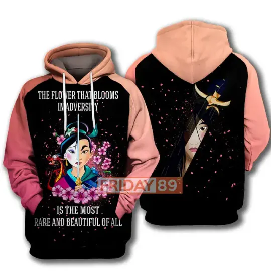 2024 Disney Princess Mulan 3d Hoodie