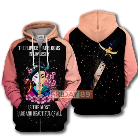 2024 Disney Princess Mulan 3d Hoodie