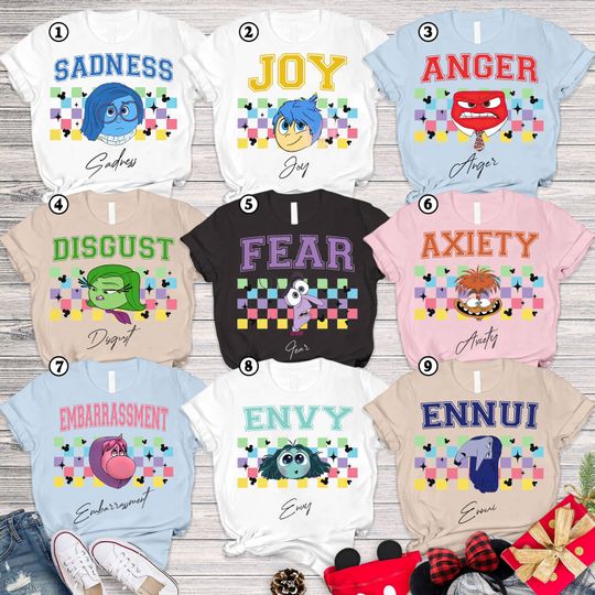 Disney Pixar Inside Out 2 Characters Group Shirt, Today Is A Core Memory Day Tshirt,