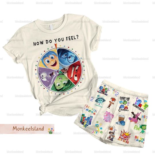 Inside Out 2 Shirt, Disney Inside Out Summer Shorts