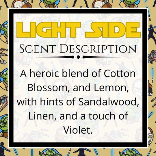 LIGHT SIDE | Disney Candle | Jedi Master Luke Skywalker Inspired Scented Candles