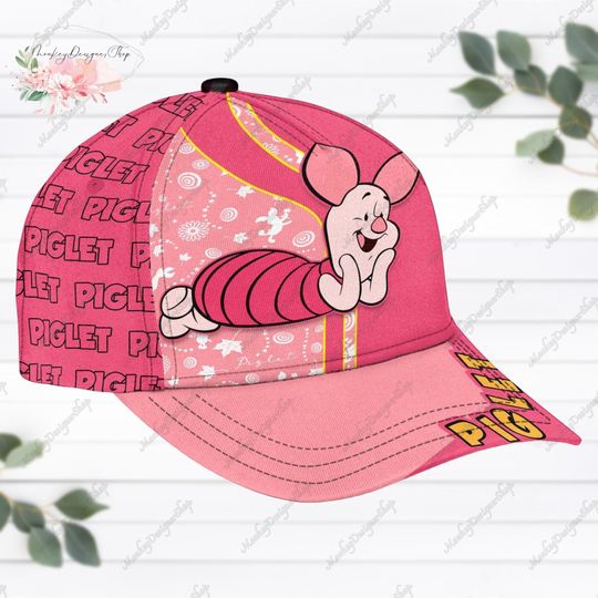Piglet Cap, Piglet Classic Cap, Piglet Baseball Hat, Disney Pooh Piglet Hat