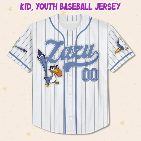 Custom Disney The Lion King Zazu Simple Stripe, Custom Baseball Jersey