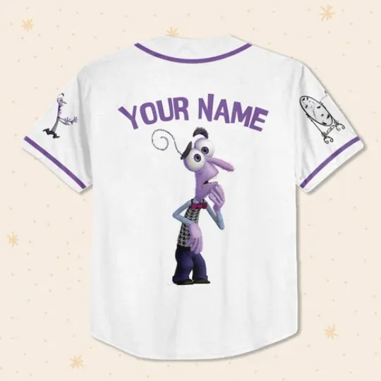 Personalized Disney Inside Out Fear, Disneyland Baseball Jersey, Inside Out 2