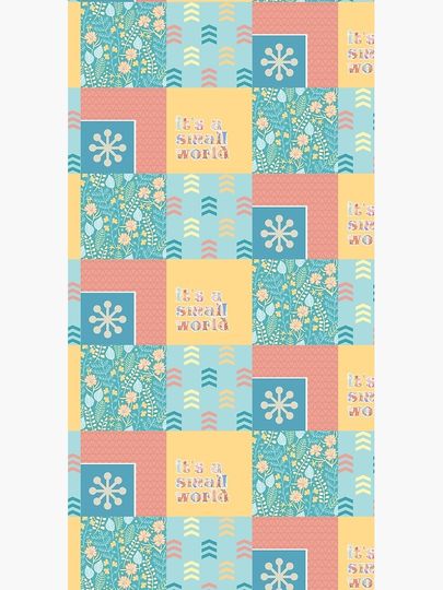 "it's a small world" Pattern (version 2) Duffle Bag