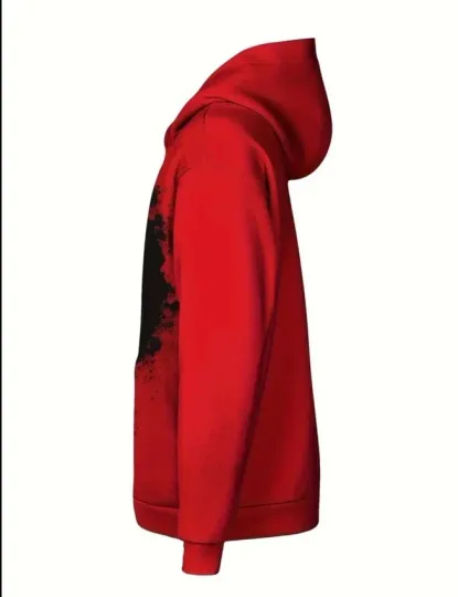 Marvel Deadpool Wolverine Movie 3D Graphic Pullover Hoodie Red Black White NEW