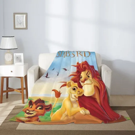 Disney Mickey Halloween Flannel Blanket Kawaii Spooky Cute Lightweight Throw