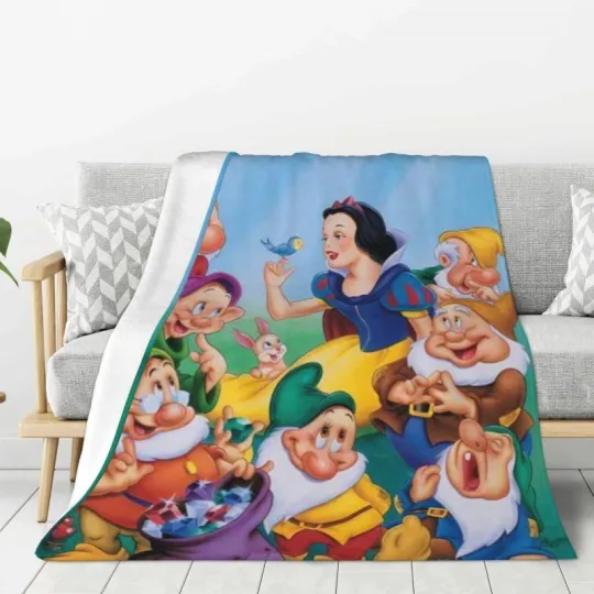 Disney Mickey Halloween Flannel Blanket Kawaii Spooky Cute Lightweight Throw