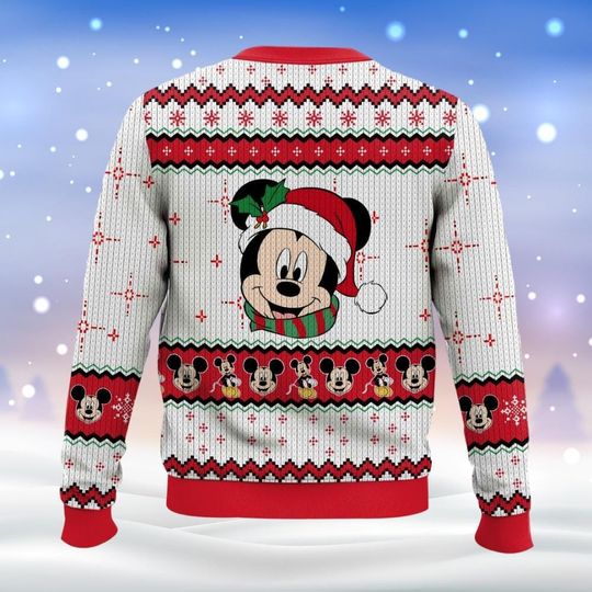 Disney Mickey Ugly Christmas Sweater, Mickey Mouse Holiday Sweater