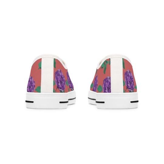 Women's Floral Print Low Top Sneakers