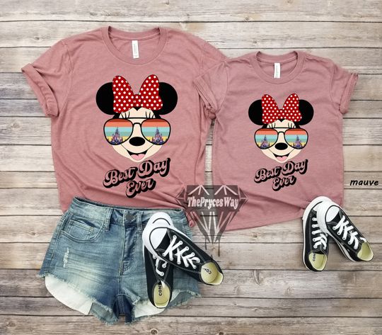 Minnie Best Day Ever Matching Shirts,Disney Mommy And Me