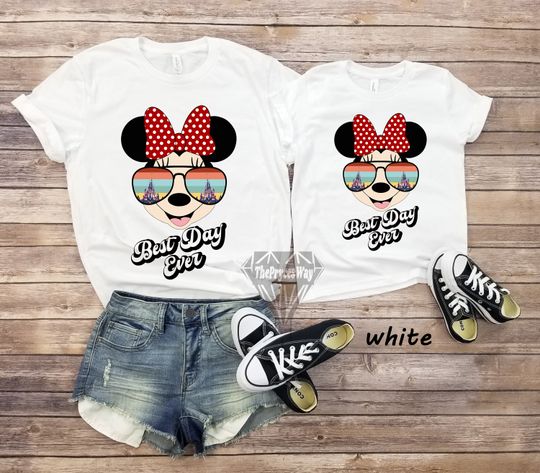 Minnie Best Day Ever Matching Shirts,Disney Mommy And Me