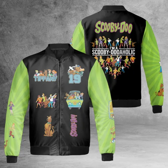 Scooby Doo Characters I'm A Scooby Dooaholic Bomber Jacket