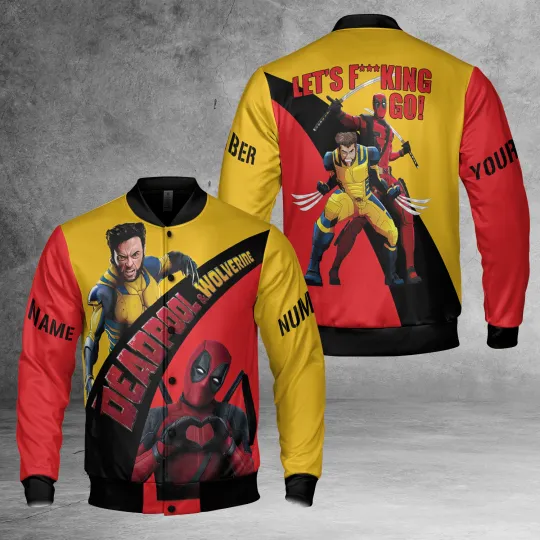 Personalized Deadpool And Wolverine Let's F*cking Deadpool 3 Superheroes Jacket