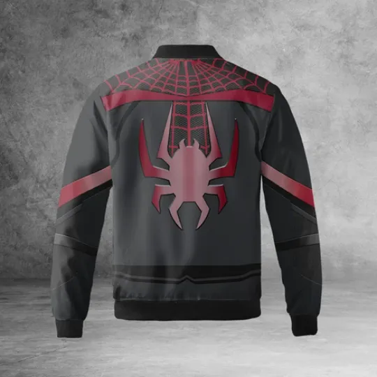 Spiderman Cosplay Costume Miles Morales Spider Verse Superhero Jacket