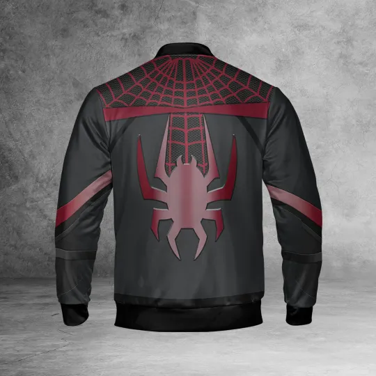 Spiderman Cosplay Costume Miles Morales Spider Verse Superhero Jacket