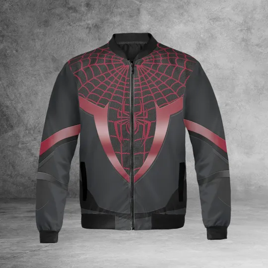 Spiderman Cosplay Costume Miles Morales Spider Verse Superhero Jacket