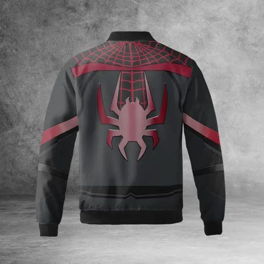 Spiderman Cosplay Costume Miles Morales Spider Verse Superhero Jacket
