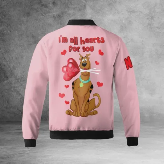 Personalized A Scooby Doo Valentine I'm All Hearts For You Jacket