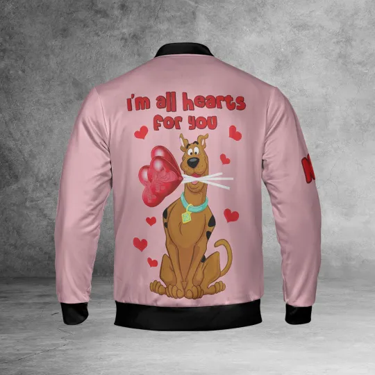 Personalized A Scooby Doo Valentine I'm All Hearts For You Jacket