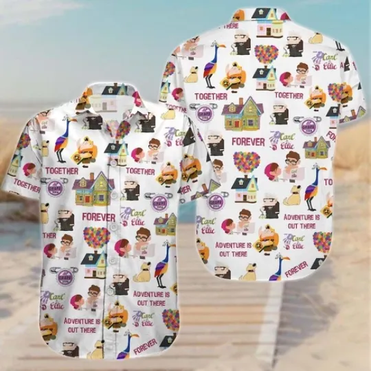 Carl And Ellie Together Forever Adventure Is Out There Hawaiian Shirt