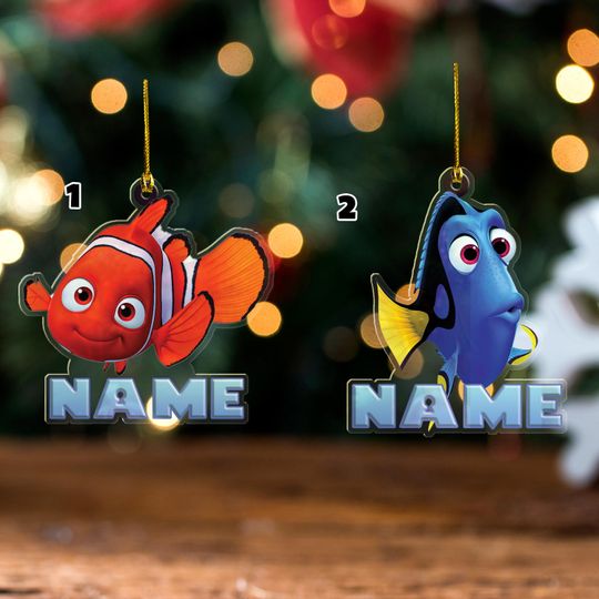 Finding Nemo Dory Christmas Ornament, Disney Nemo Ornament, Christmas Ornament