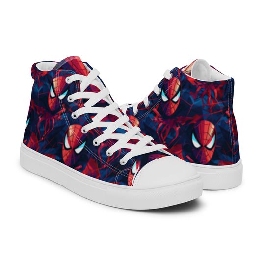 Mens high top Sneakers Spiderman