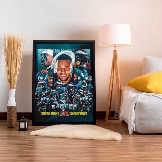 Philadelphia Eagles Poster, Super Bowl LIX Print, Champions Art, Eagles Fan Gift, 2025 Super Bowl