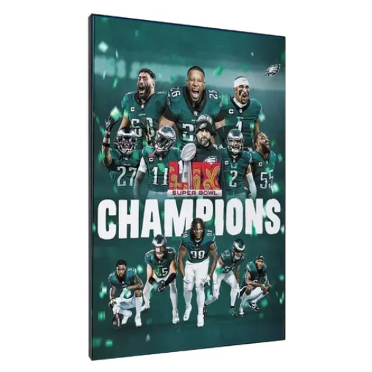 Philadelphia Eagles Super Bowl LIX Champions Poster