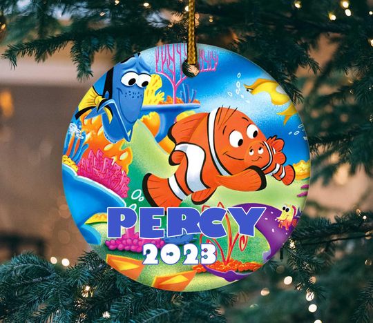Finding Nemo christmas ornament, Disney Nemo Ornament, Finding Dori Personalized Christmas Ornament