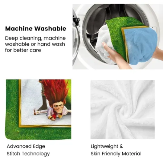 Shrek Blanket Soft Bed Sofa Birthday Gift Cartoon for Kids