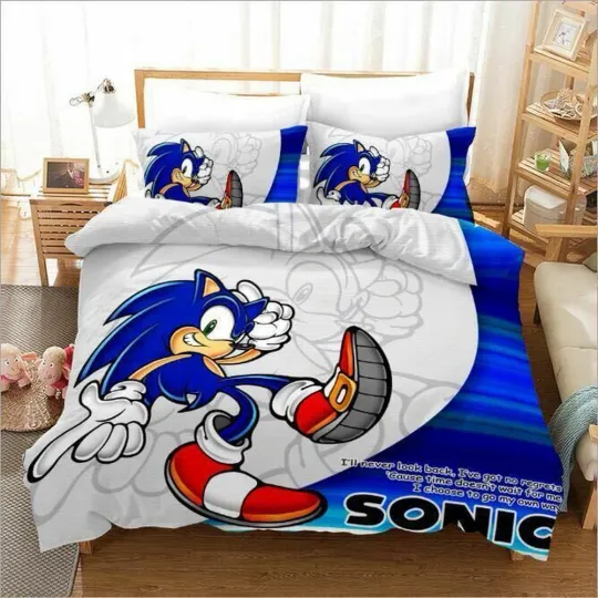 Sonic The Hedgehog Cartoon Game Bedding Sets