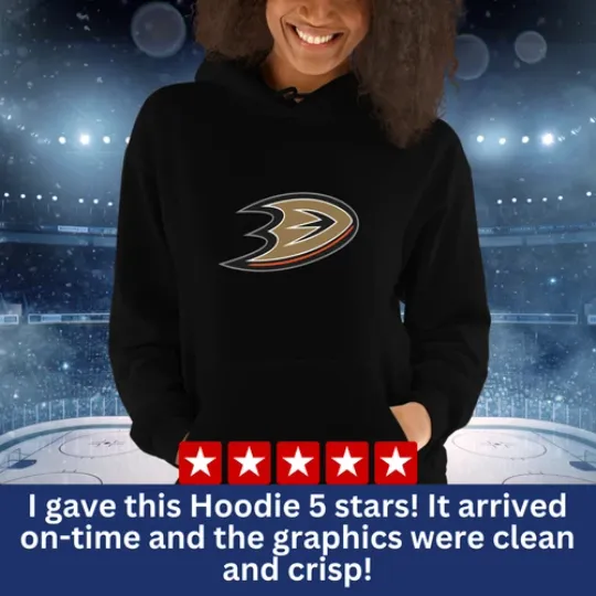 Classic Anaheim Ducks Pullover Hoodie, Ice Hockey Fan Gear