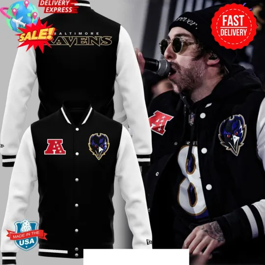 Baltimore Ravens 2025 Third Down Baseball Jacket