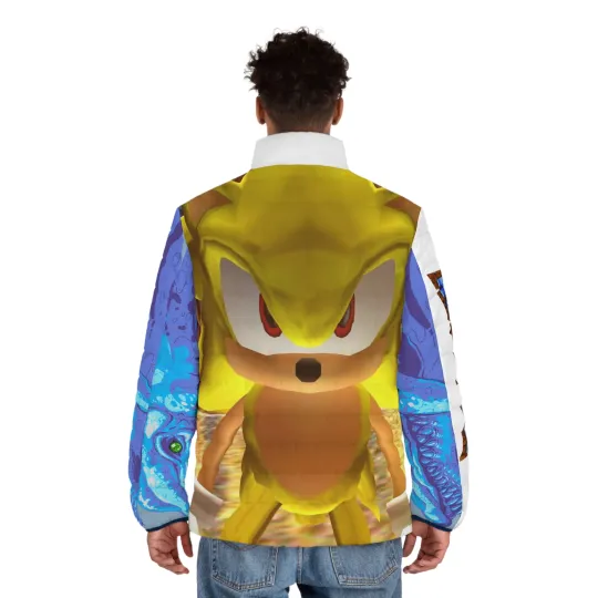 Sonic the Hedgehog Men's Puffer Jacket (AOP)