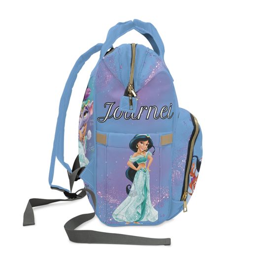 Custom Aladdin & Jasmine (Journei) Diaper Backpack
