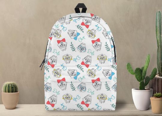 Chip and Dale Backpack, Chip and Dale School Bag, Laptop Backpack, Gift, Backpack
