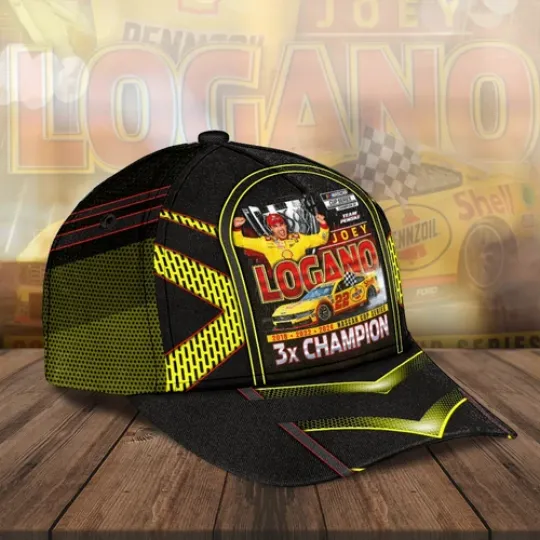 Classic Racing Joey Logano Cap, For Fans, Adjustable Strapback Cap