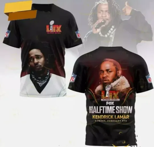 Kendrick Lamar Halftime Show AOP 3D T-shirt