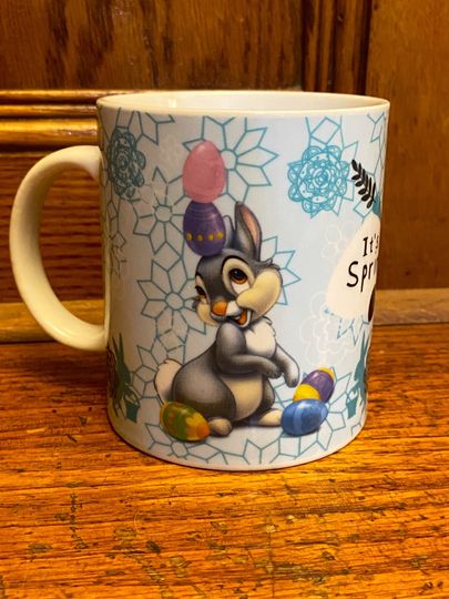Vintage Set of 2 Disney Its Spring Bambi Thumper Easter Mug