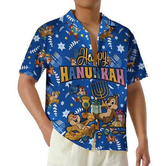 Disney Chip n Dale Happy Hanukkah 2024 Hawaiian