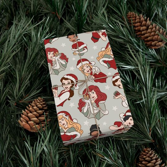 Disney Princess Holiday Gift Wrap Papers - Perfect for Wrapping