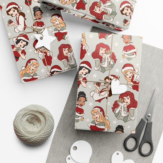 Disney Princess Holiday Gift Wrap Papers - Perfect for Wrapping