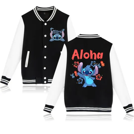 Stitch Disney Hoodie Baseball Jacket