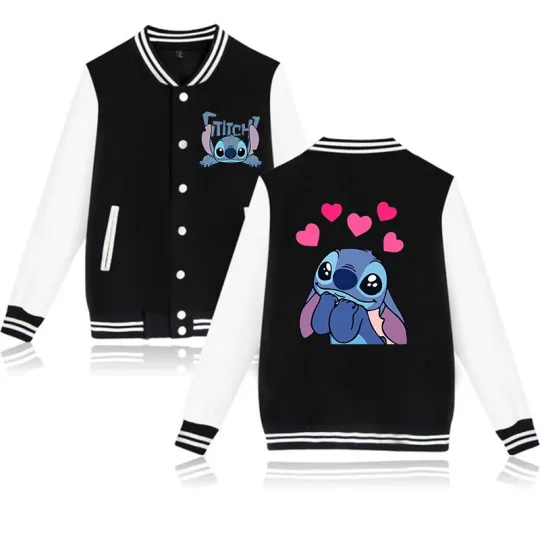 Stitch Disney Hoodie Baseball Jacket